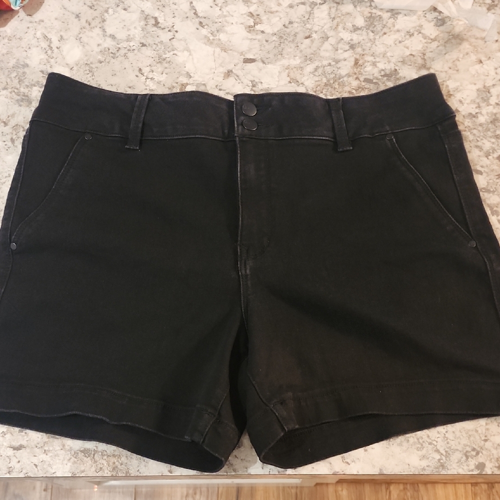 Black Jean Shorts